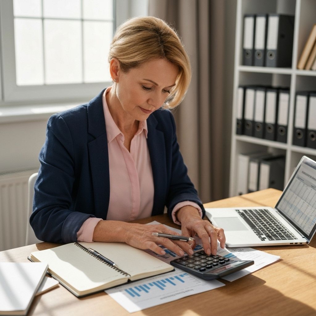 Person planning personal loan finances